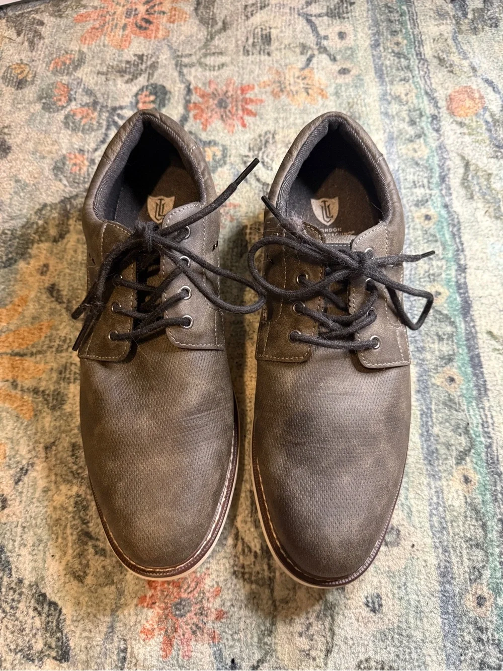 London Underground Men's Casual Brown Lace-Up Shoes